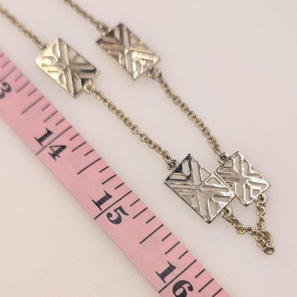 LOFT Gold and Silver-Tone Geometric Necklace - Picture 4 of 4